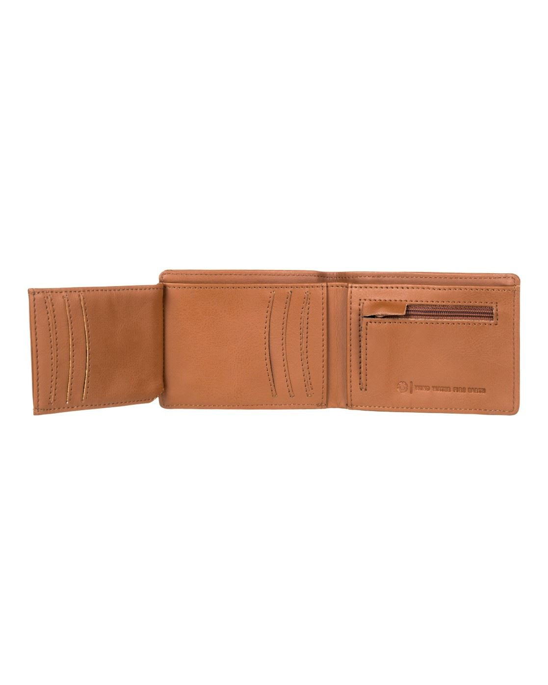 Element Faux Leather Bi-Fold Wallet~ Segur chocolate