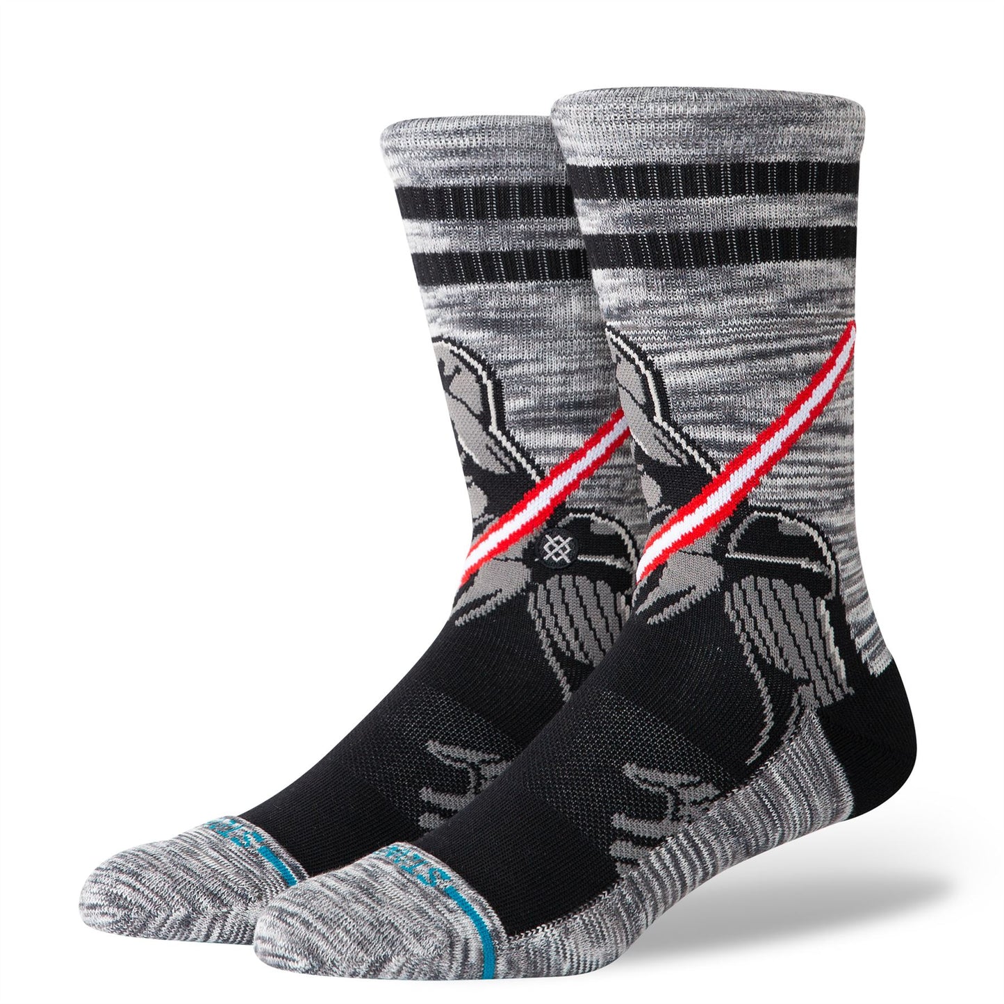 Darth Crew Grey Socks Stance Mens L