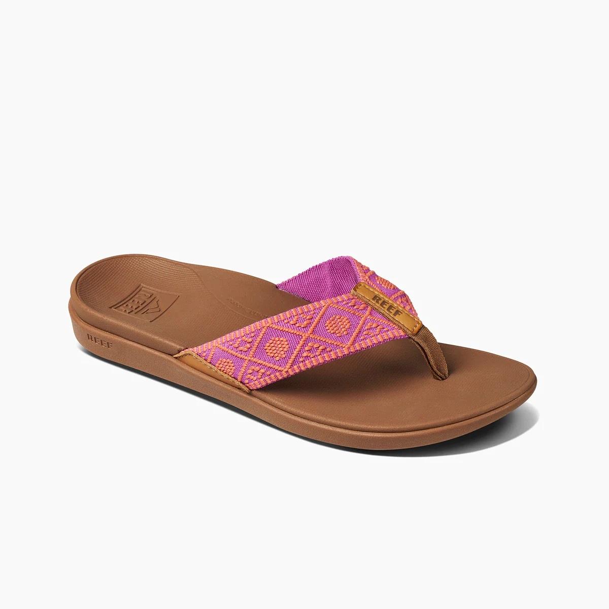 Women's Reef Ortho Woven Sandals ~ Fuchsia coral