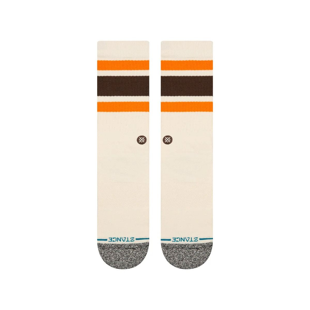 Boyd St Mens Crew Offwhite Socks Stance
