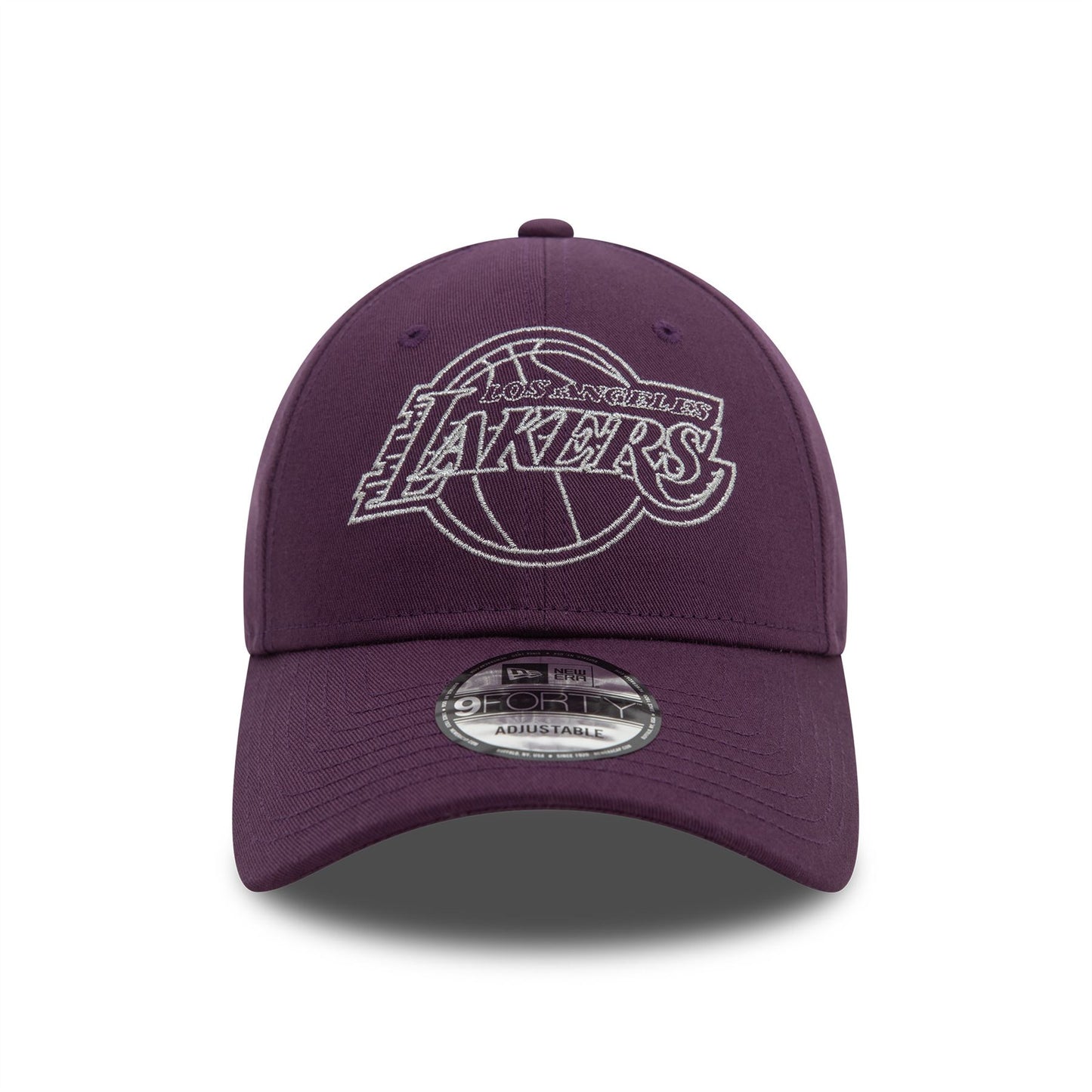 LA Lakers Metallic Outline Dark Purple 9FORTY Adjustable Cap