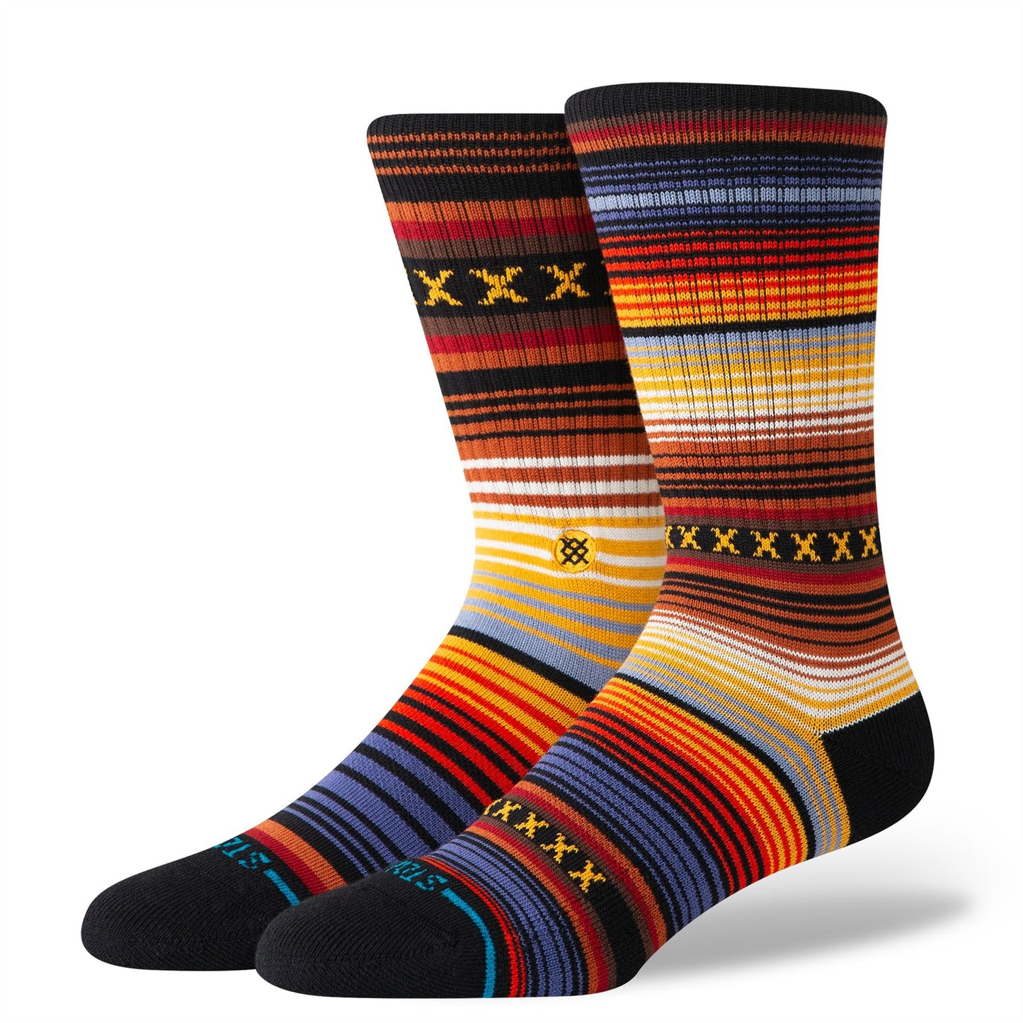 Curren St Crew Socks Indigo Stance Mens L