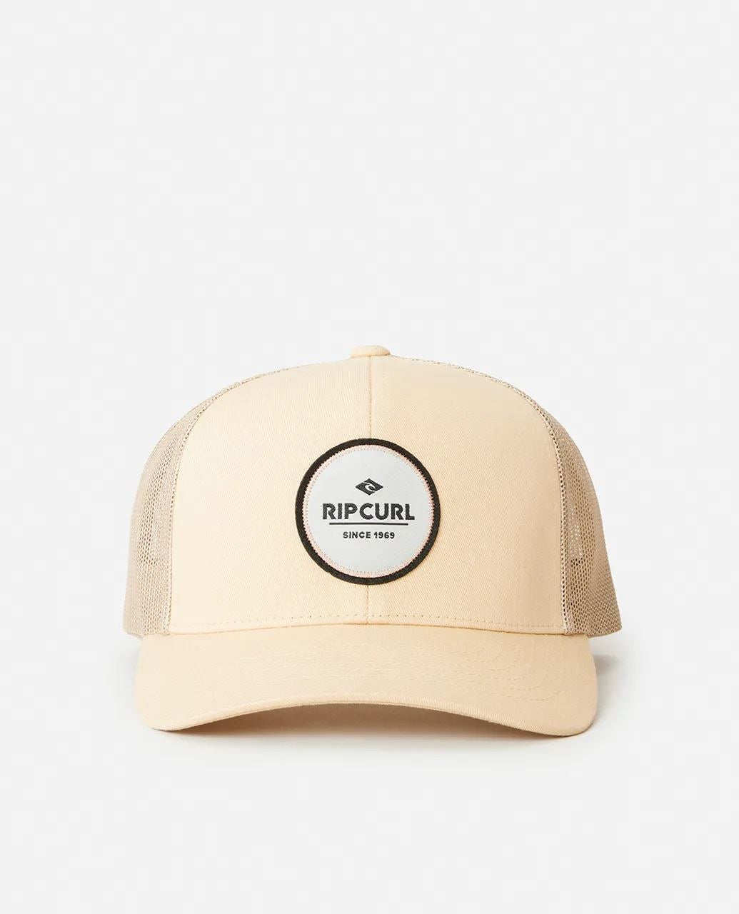 Rip Curl Routine Trucker Sand Brown Mens Curve Cap