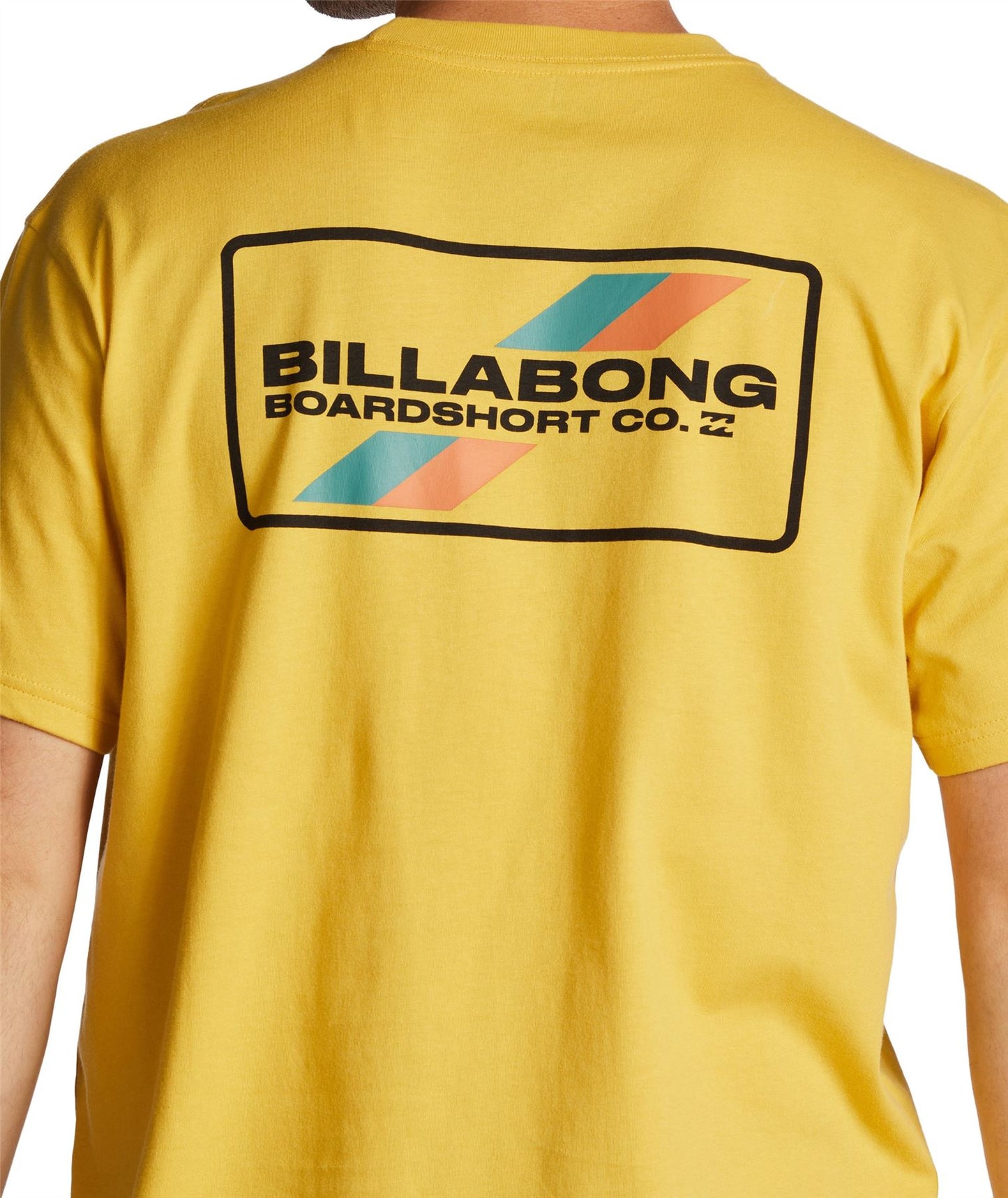 Billabong Mens Cotton SS T-Shirt ~ Walled Sunny Yellow