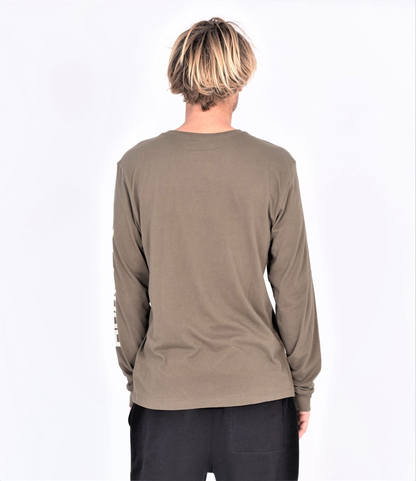 Hurley Men's Long Sleeve T-Shirt ~ One and Only Icon olive