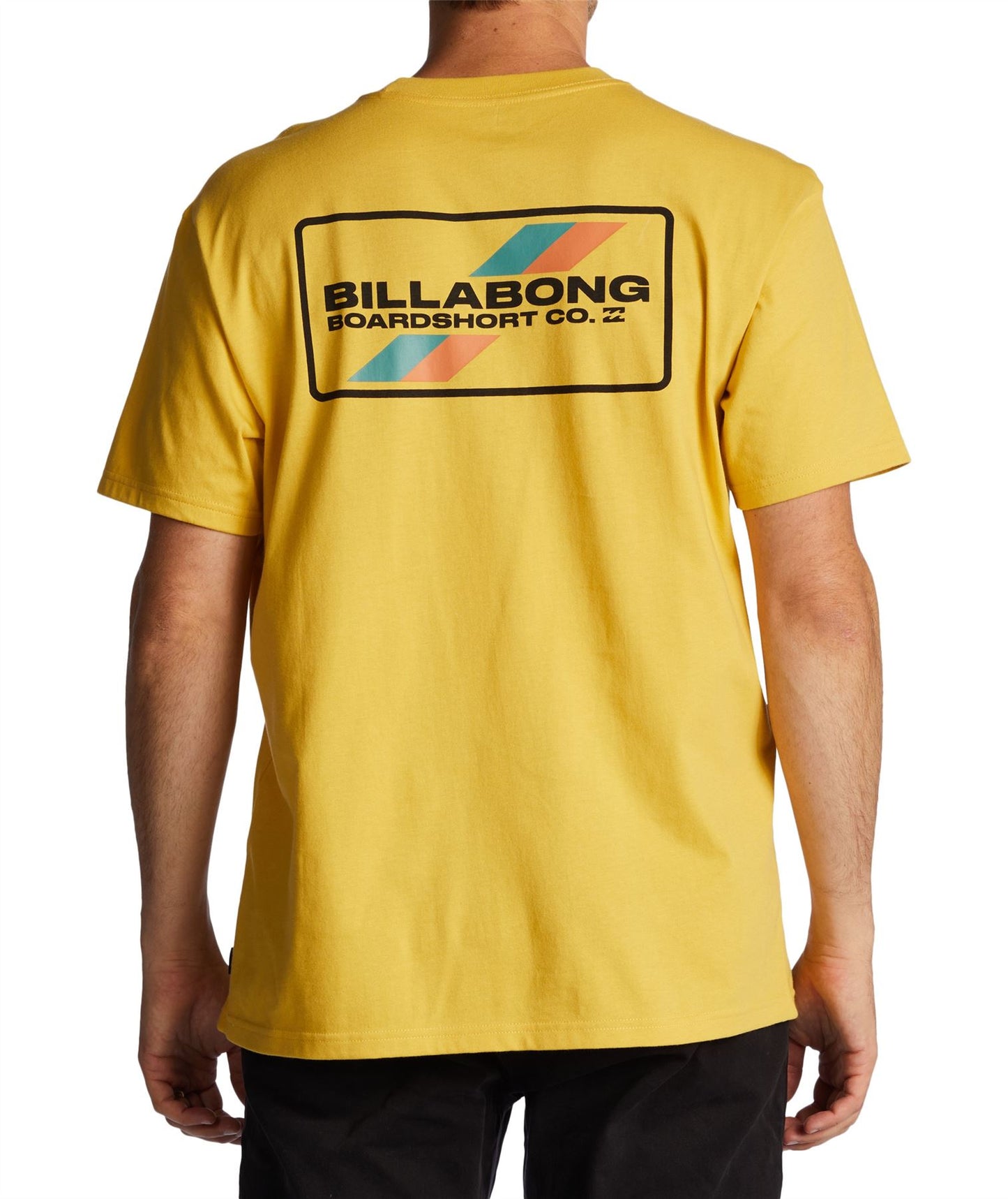 Billabong Mens Cotton SS T-Shirt ~ Walled Sunny Yellow