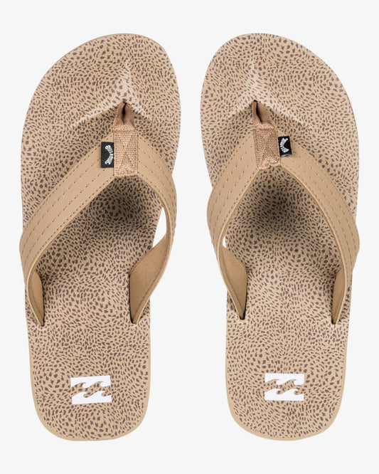 Billabong Sandals Mens Open Toe All Day Theme Camel Brown