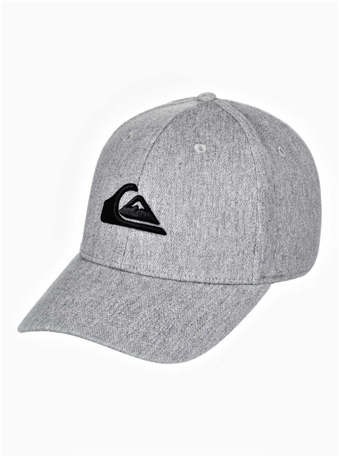 Quiksilver Mens Curve Snapback Cap ~ Decades grey