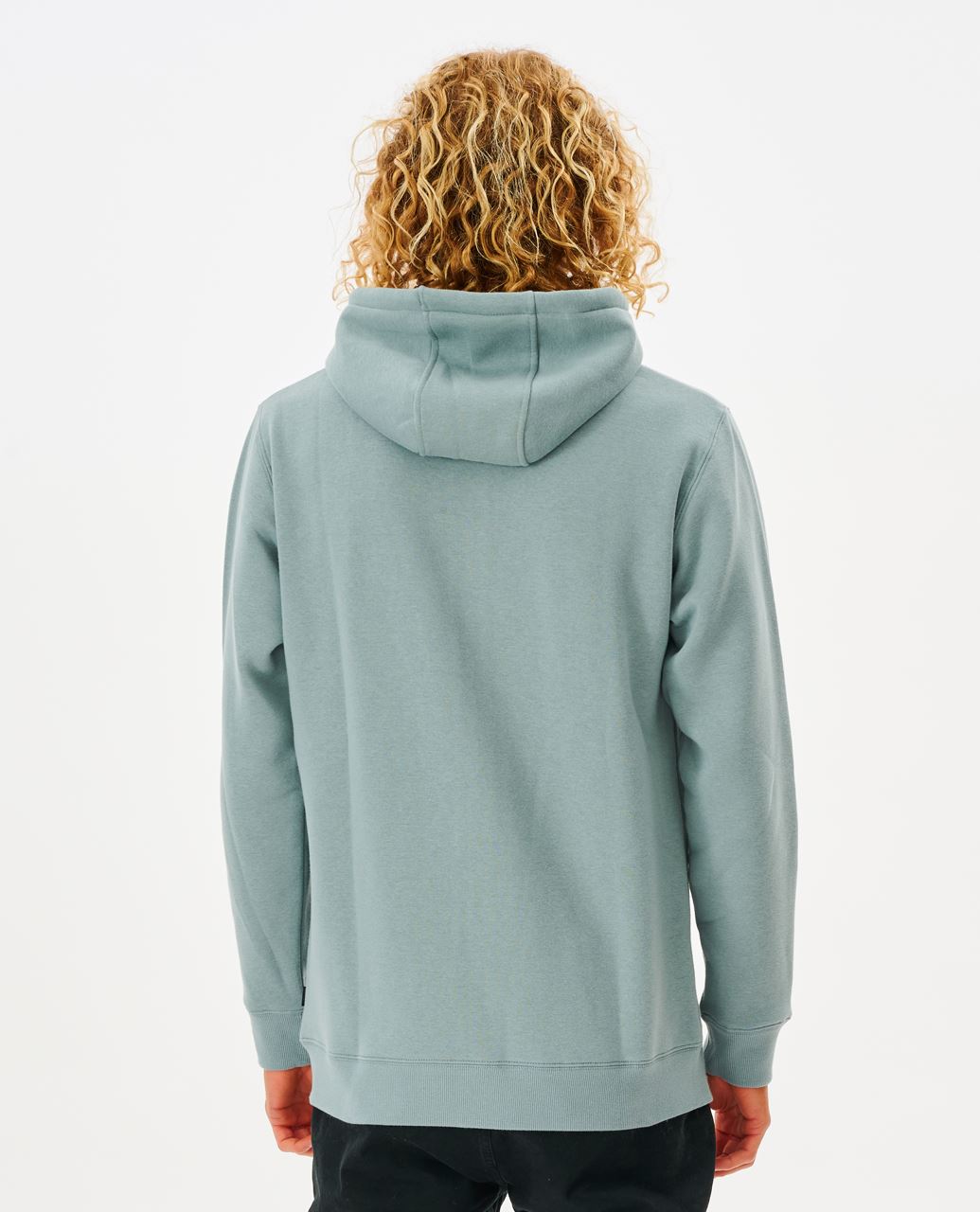 Rip Curl Men's Zip Hooded Fleece ~ Wetsuit Icon mineral blue