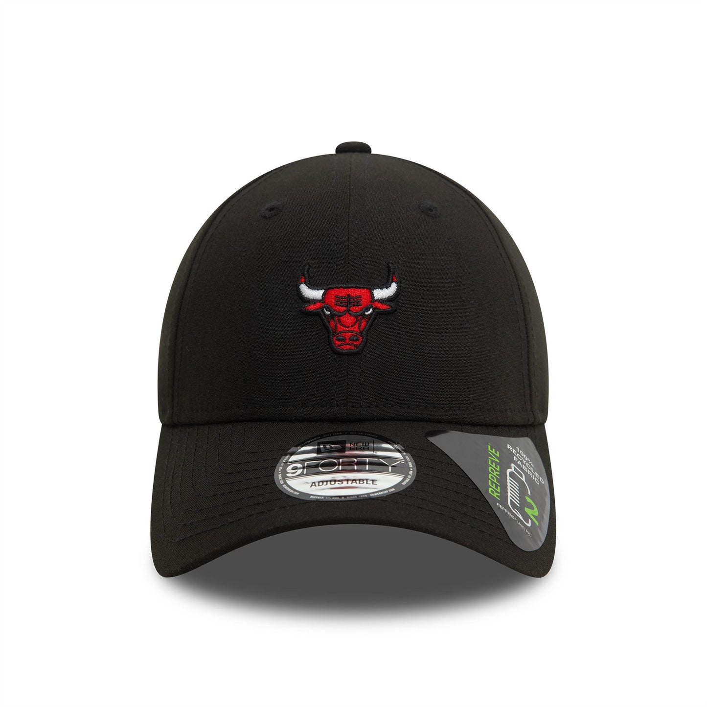 Chicago Bulls Repreve® Mini Logo Black 9FORTY Adjustable Cap