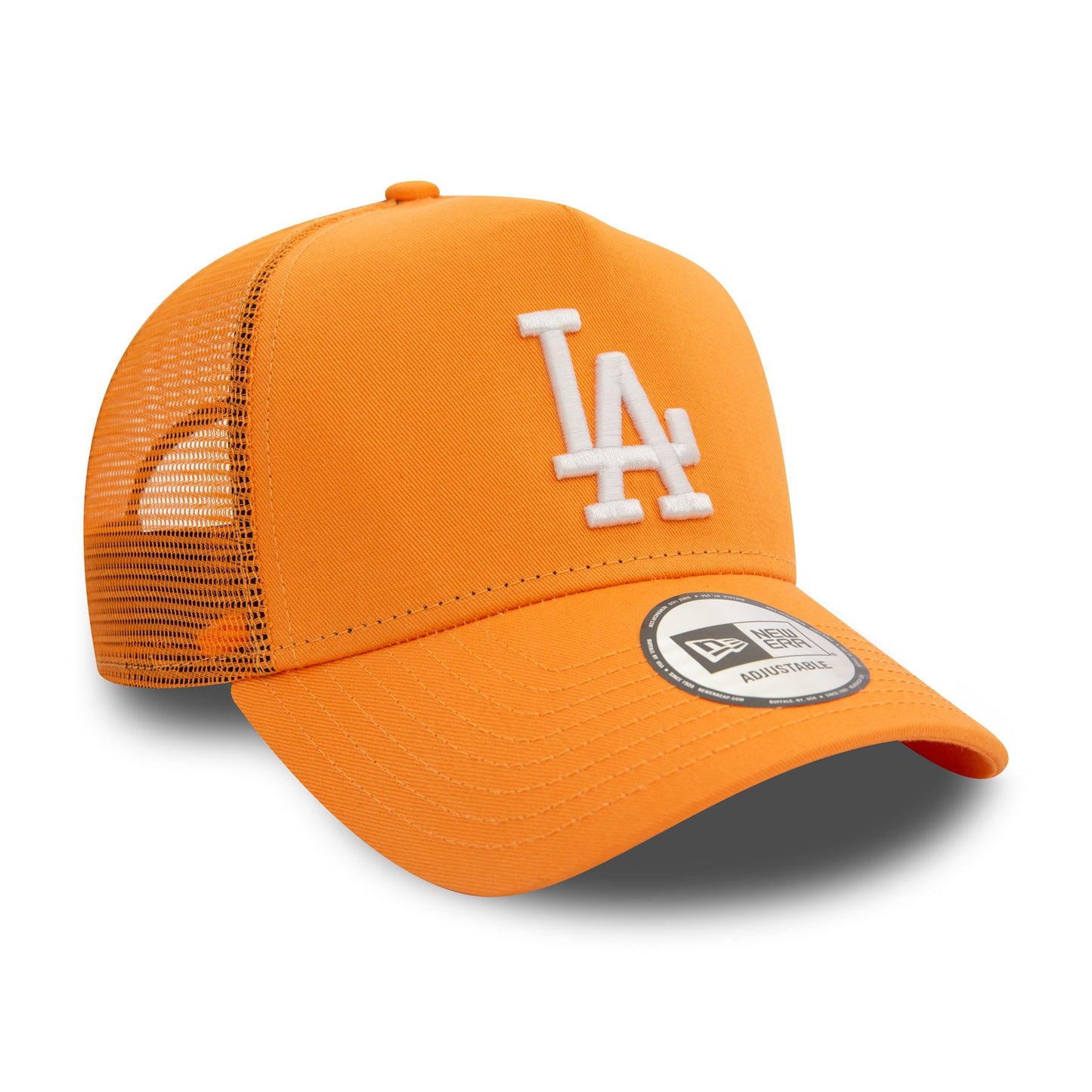 New Era Mens League Essential Trucker Cap ~ LA Dodgers orange