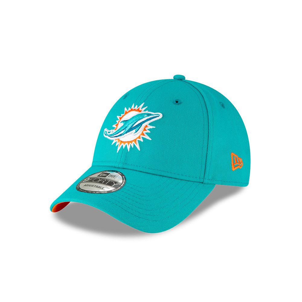 New Era Men's 940 Adjustable League Team Cap ~ Miami Dolphins green