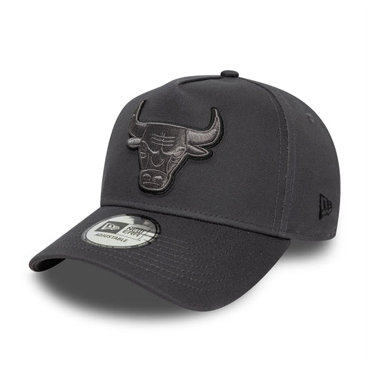 Chicago Bulls Team Outline Grey 9FORTY E-Frame Adjustable Cap