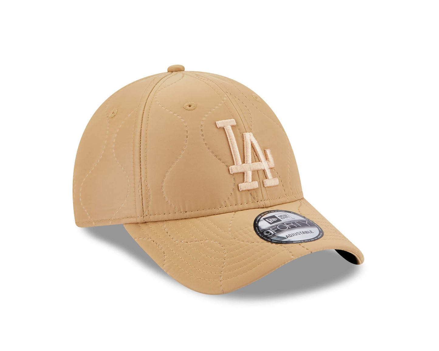 New Era Mens MLB Adjustable 9Forty Quilted Cap ~ LA Dodgers stone