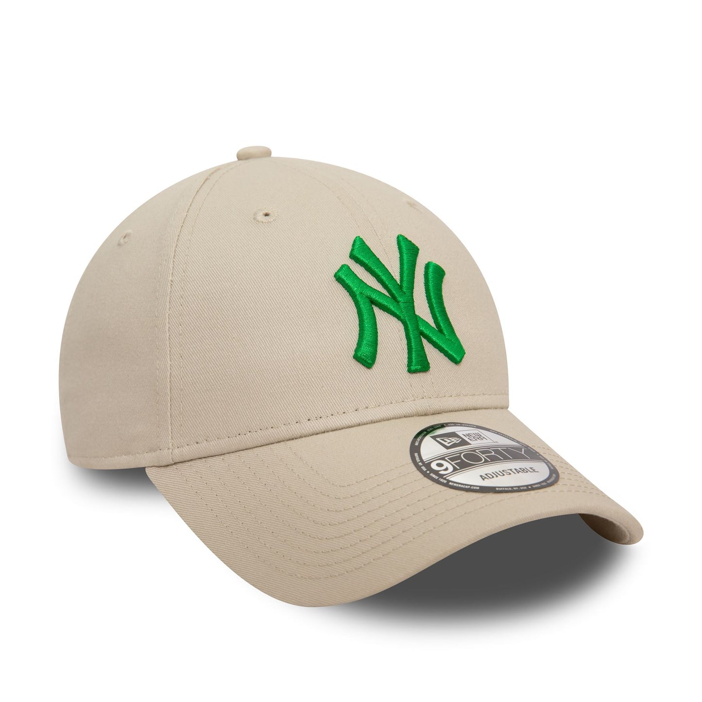 New Era Mens League Essential 9Forty Cap ~ New York Yankees stone green