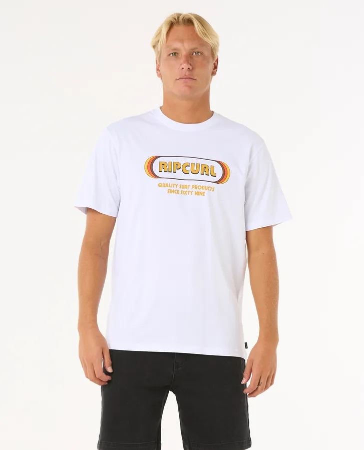 Rip Curl Surf Revival SS Mens T-Shirt White