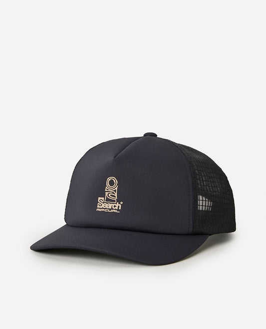 Rip Curl Vaporcool Search Trucker Black Mens Curve Cap