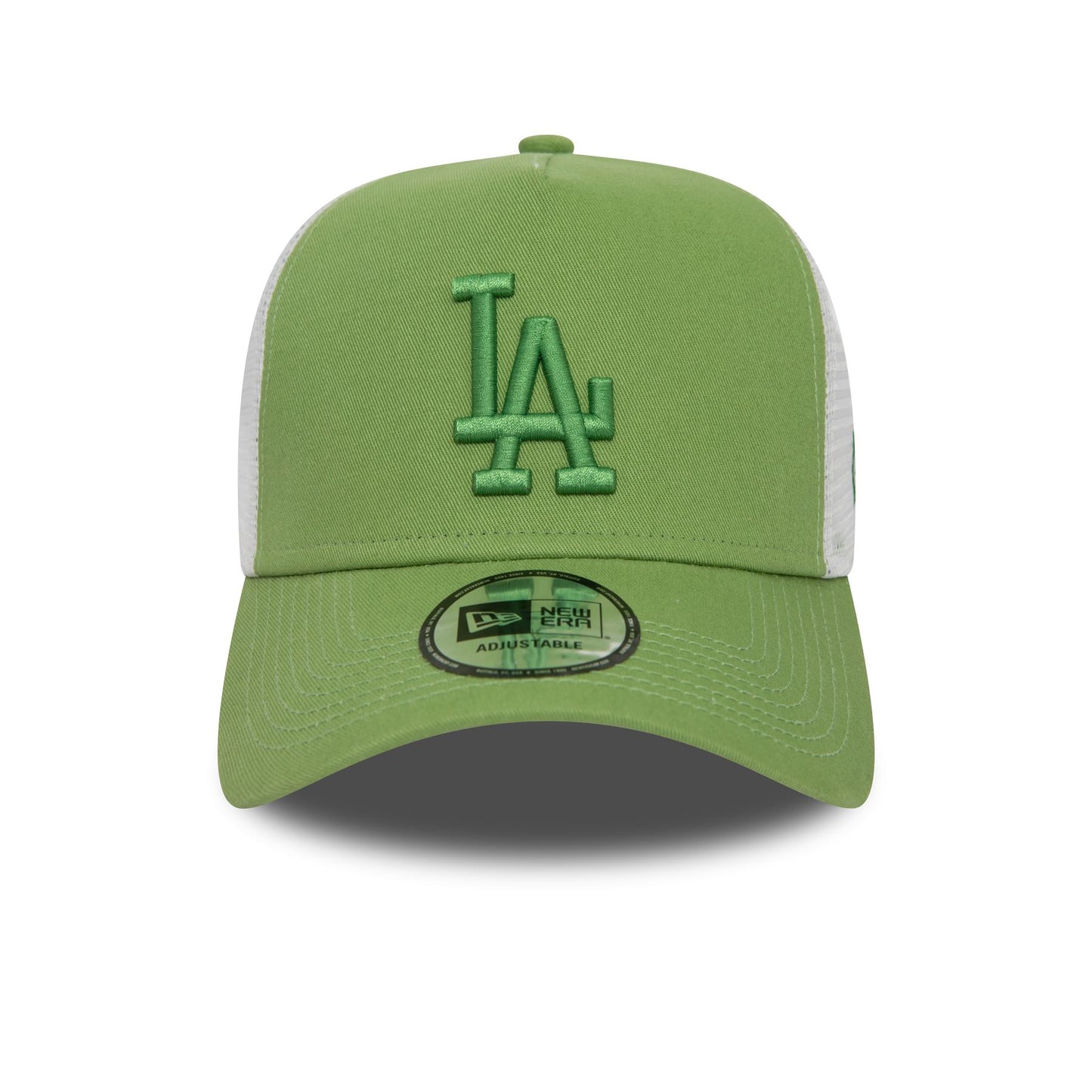 New Era Mens League Essential Adjustable Trucker Cap ~ LA Dodgers green