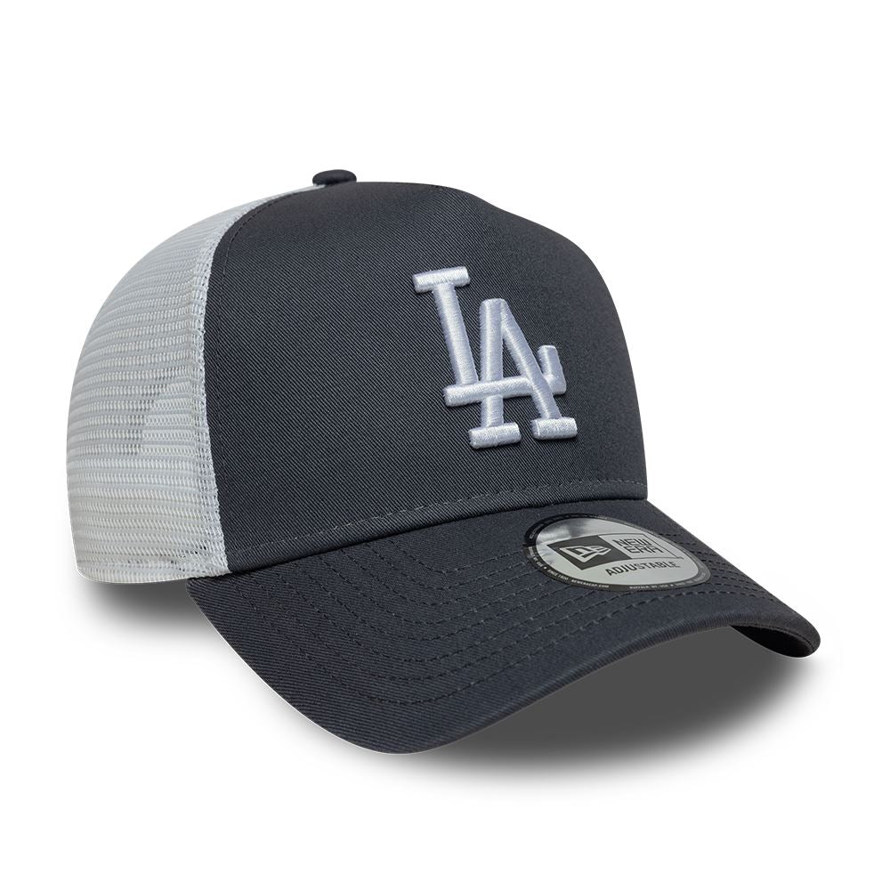 LA Dodgers League Essential Grey 9Forty A-Frame Trucker Cap