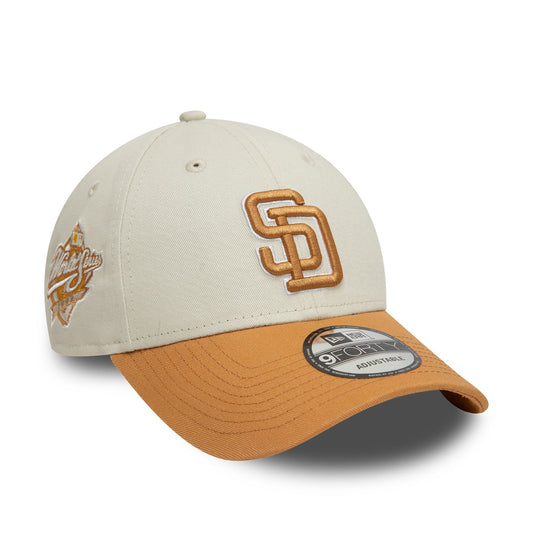 San Diego Padres World Series Patch Cream 9FORTY Adjustable Cap