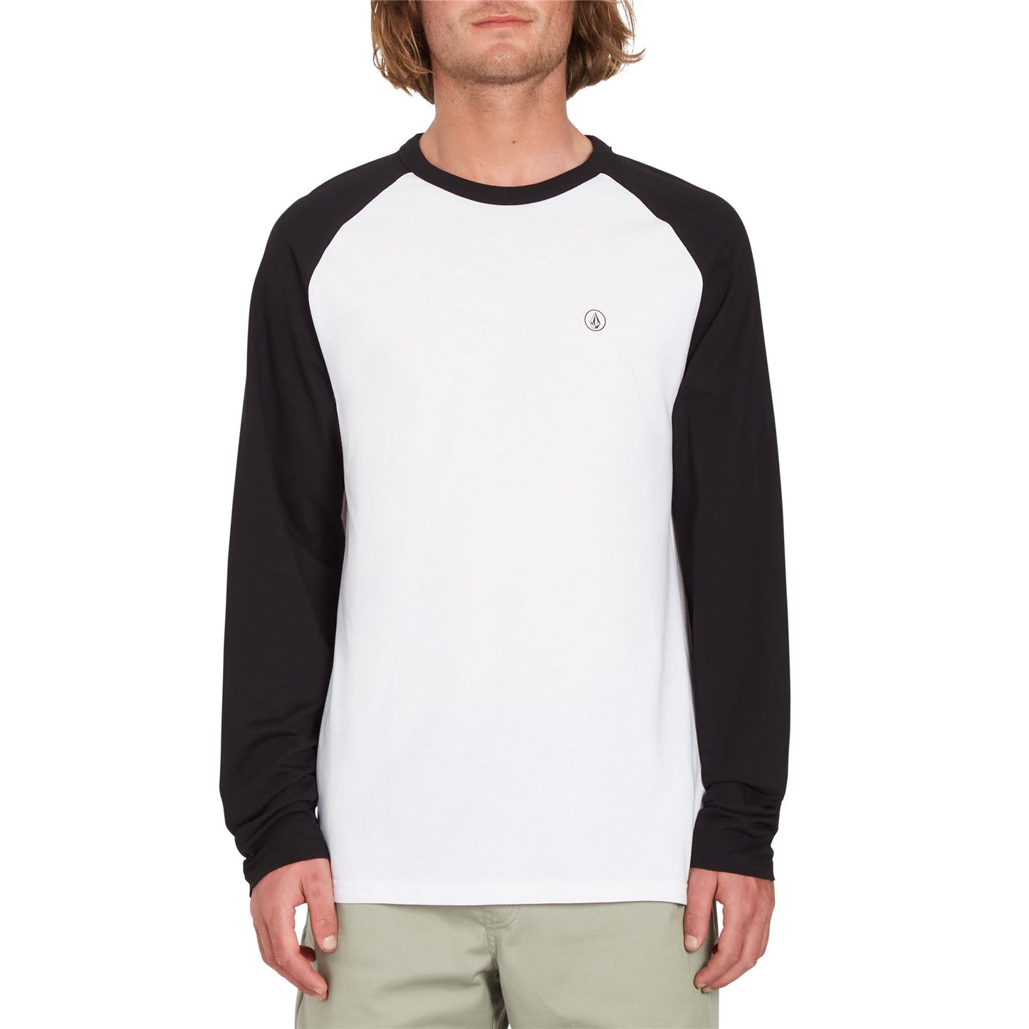 Volcom Mens LS Cotton Crew Neck T-Shirt ~ Pen BSC black