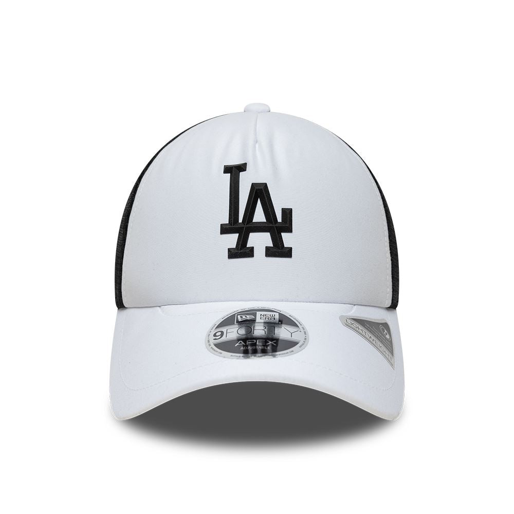LA Dodgers MLB Sporty White 9FORTY Apex Adjustable Cap