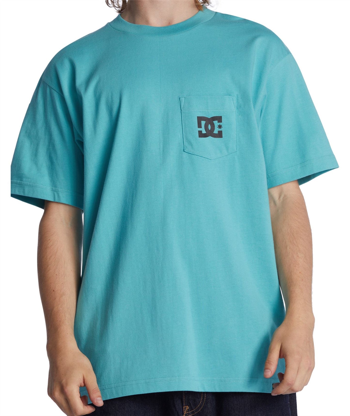 DC Shoes  Cotton SS T-Shirt ~ DC Star Pocket light blue