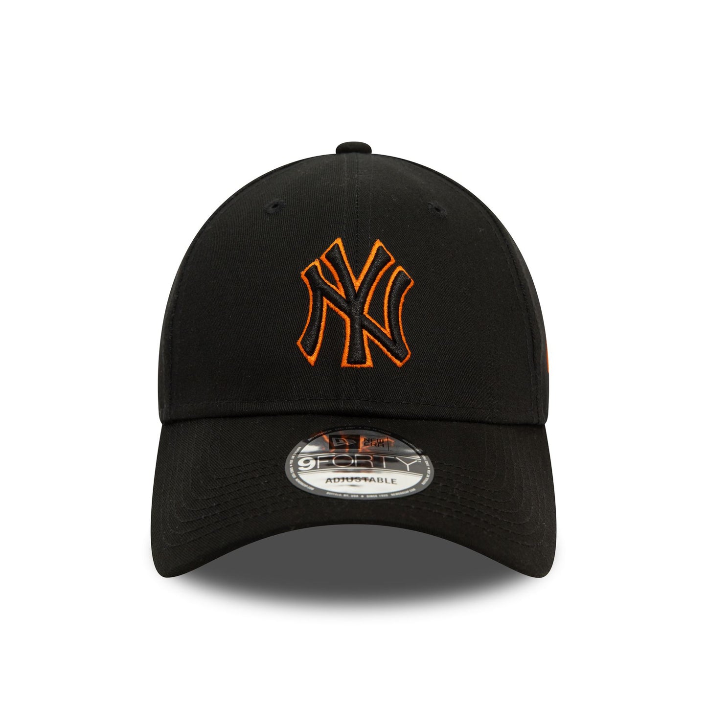New Era Mens Team Outline 9Forty Cap ~ New York Yankees black orange