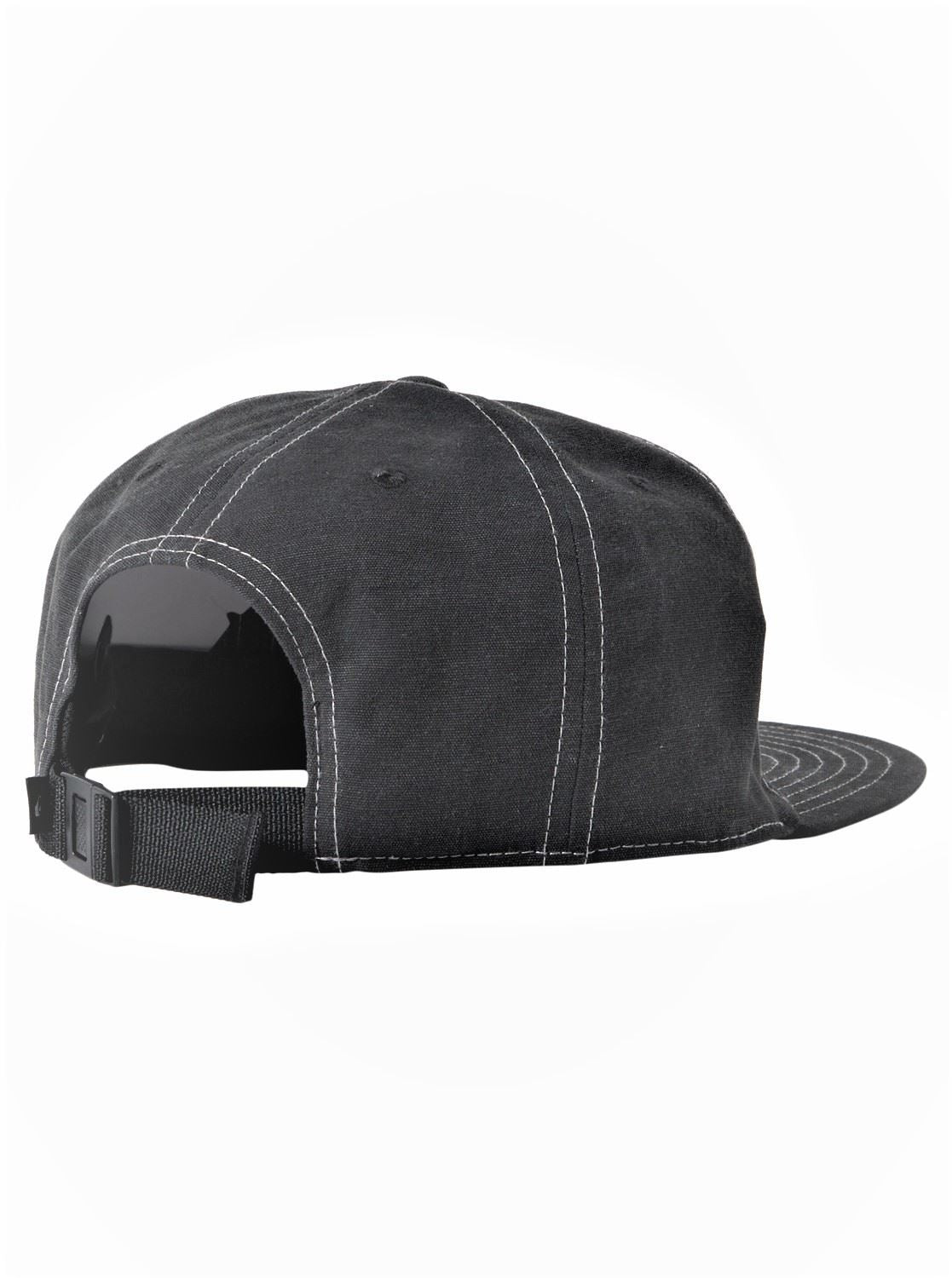 Quiksilver Adjustable Flat Peak Cap ~ Original black