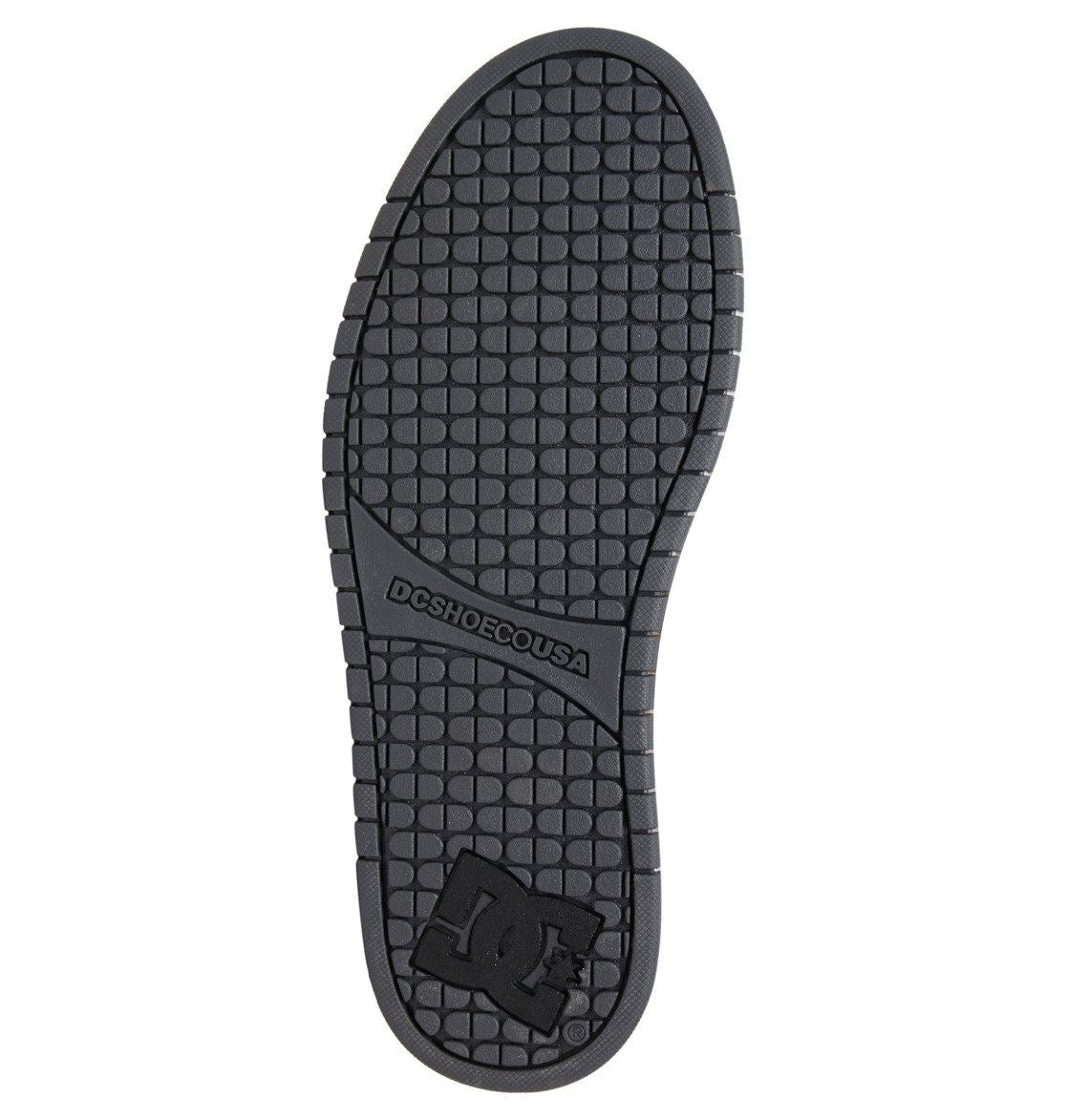 DC Shoes Trainers Leather Court Graffik Shoes Men Grey Black White
