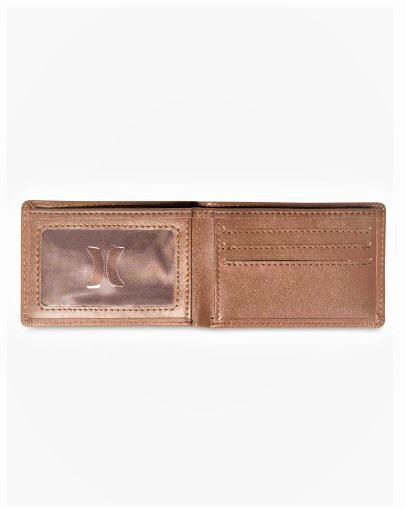 Hurley Men's Leather Wallet ~ One and Only tan