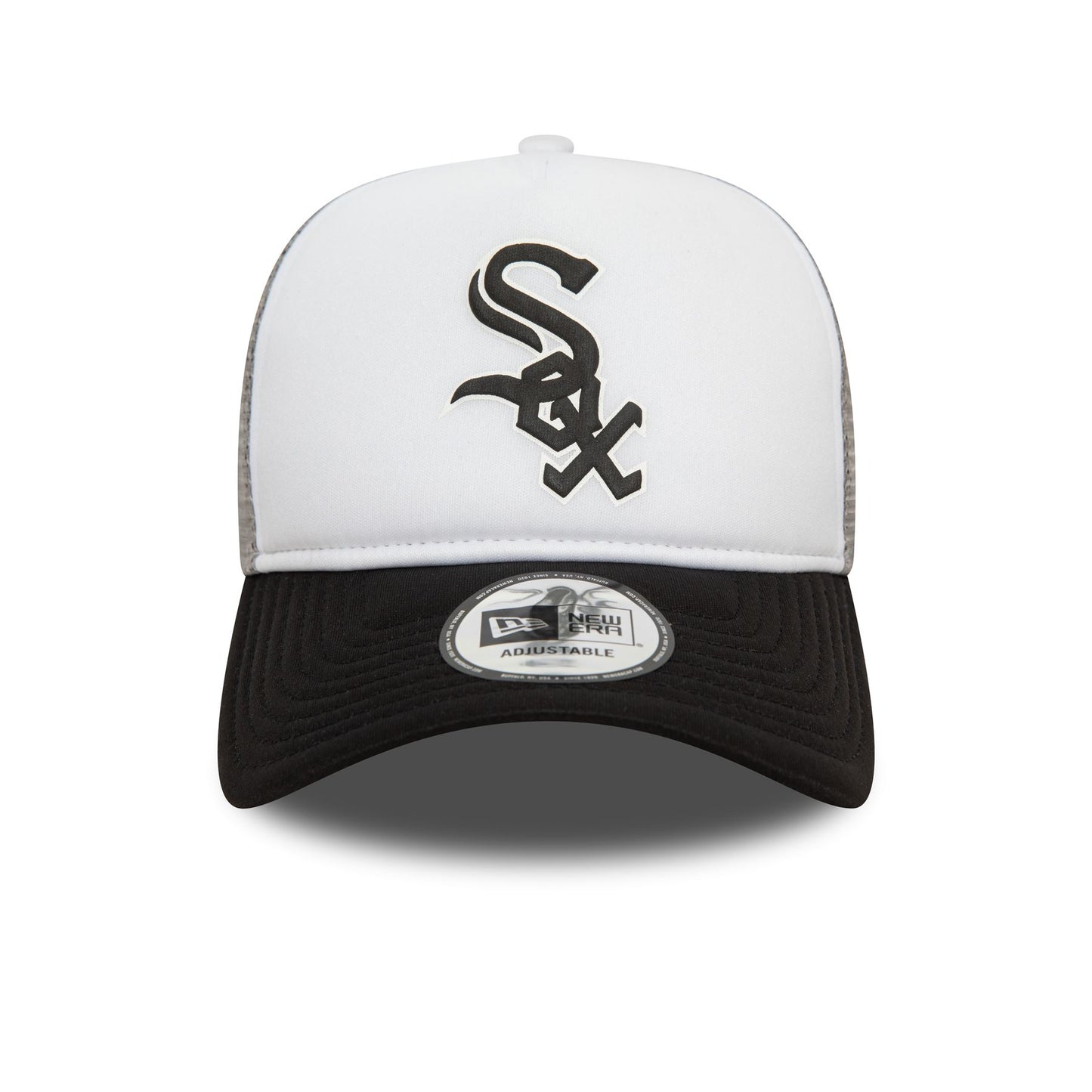 New Era Mens MLB Logo Trucker Cap ~ Chicago White Sox black