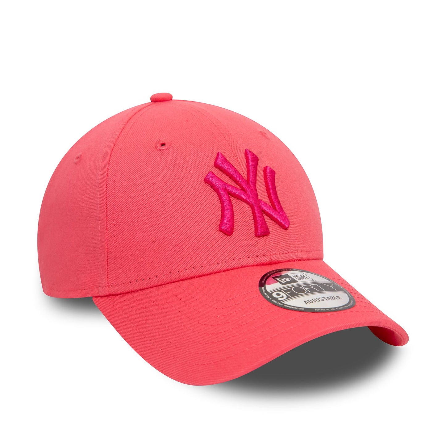 New Era Mens League Essential 9Forty Cap ~ New York Yankees fuchsia