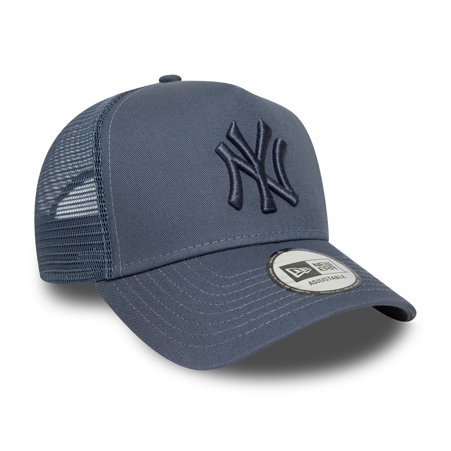 New York Yankees League Essential Dark Blue 9FORTY A-Frame Trucker Adjustable Cap