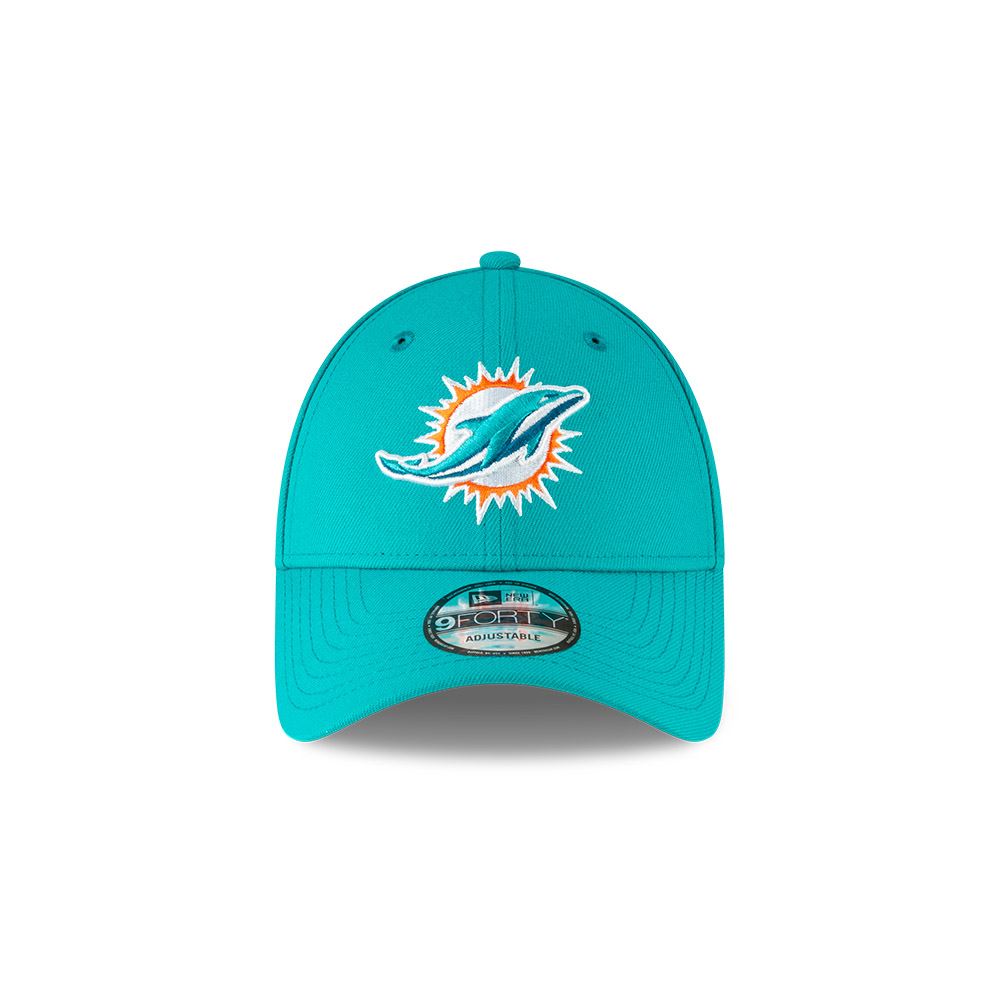 New Era Men's 940 Adjustable League Team Cap ~ Miami Dolphins green
