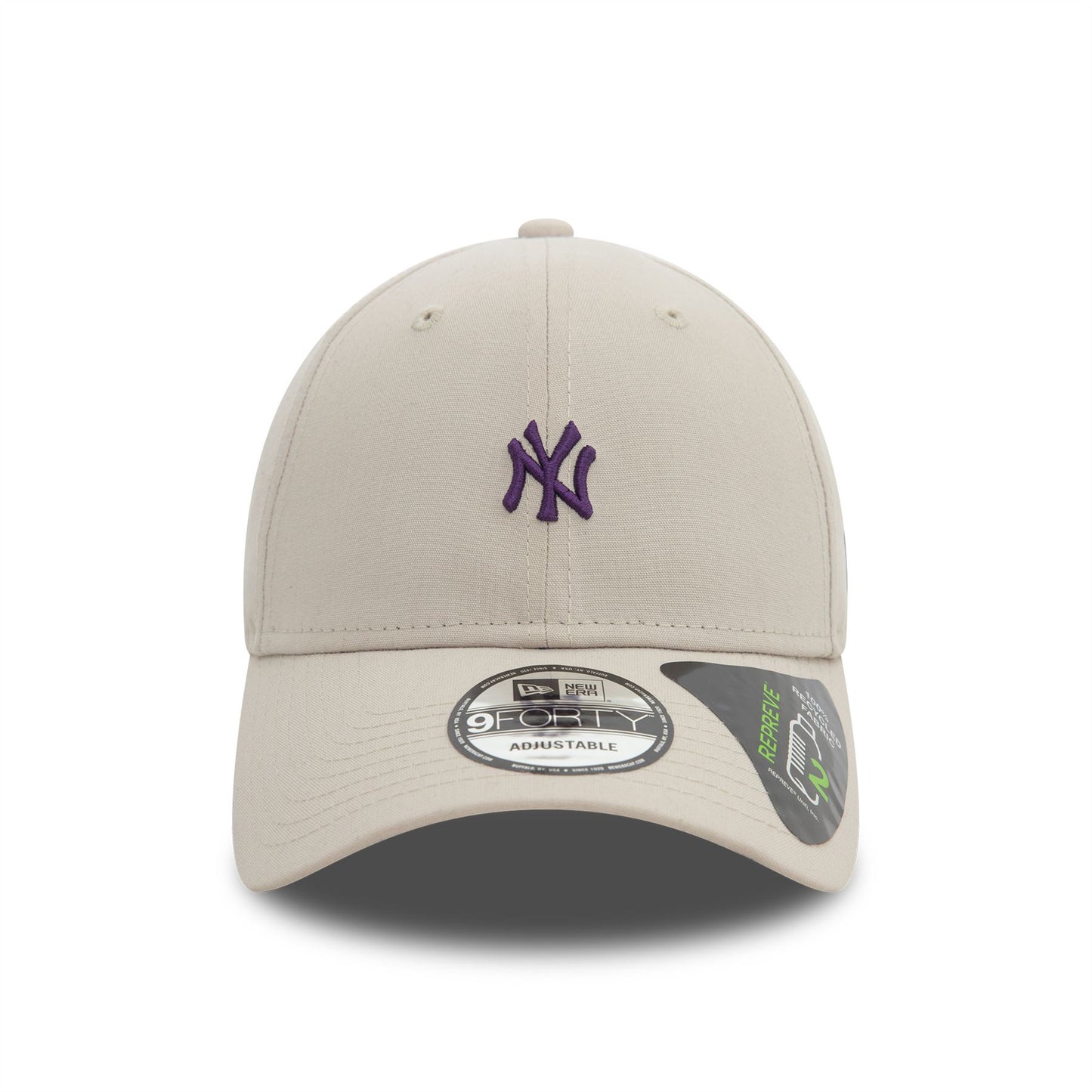 New York Yankees Repreve® Mini Logo Light Beige 9FORTY Adjustable Cap