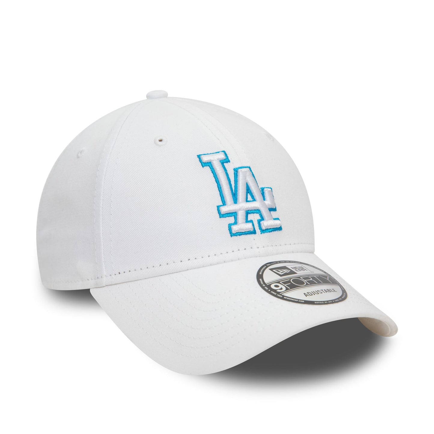 New Era Mens Team Outline 9Forty Cap ~ LA Dodgers white