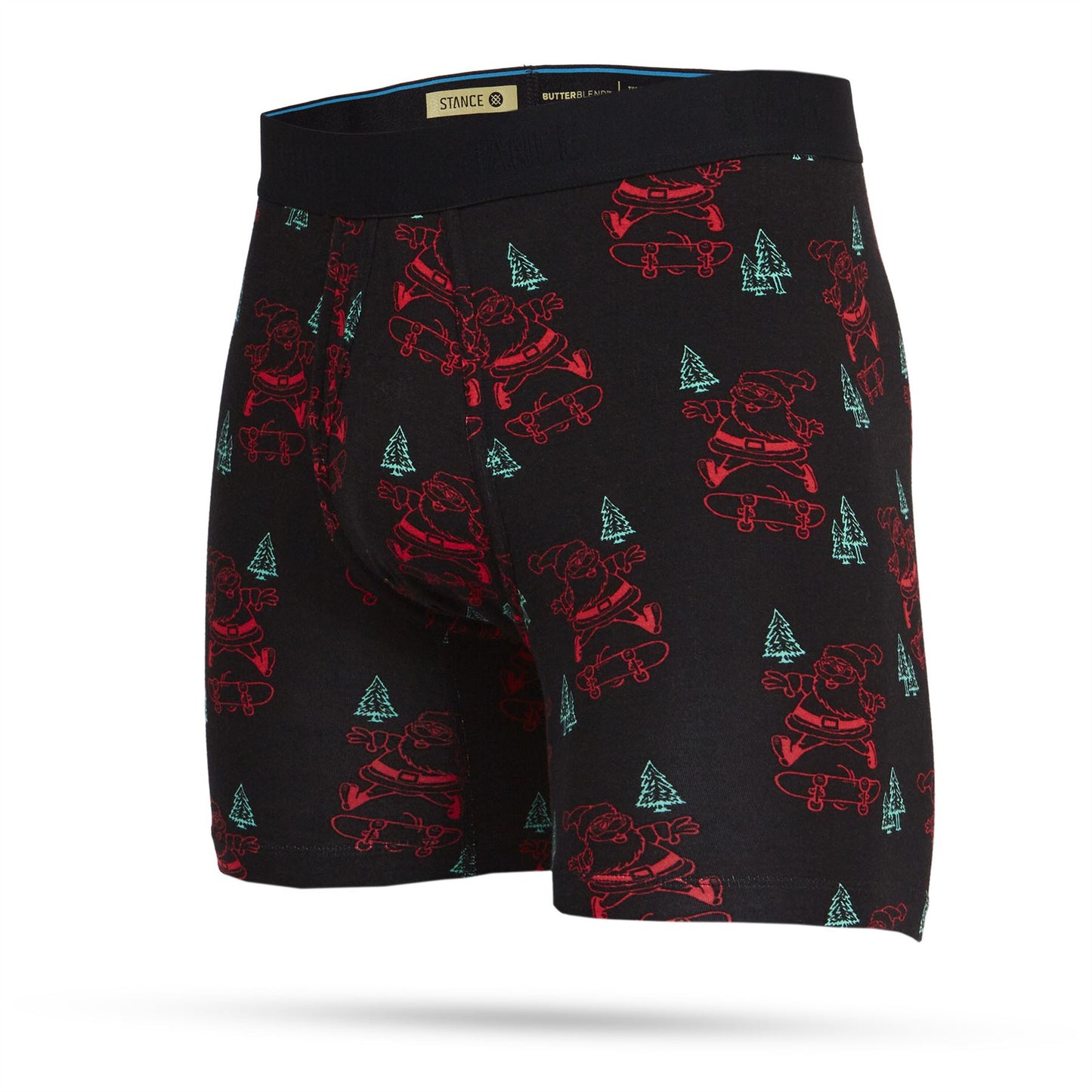 Stance Men's Wholester boxer brief ~ Santa Rips black
