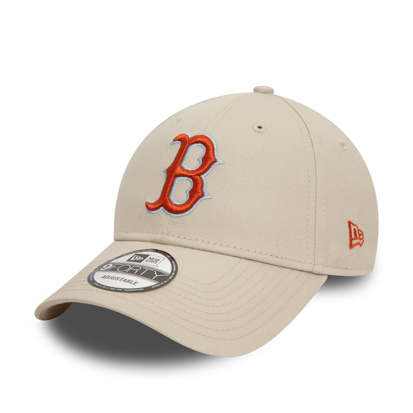 New Era Mens MLB Patch 9Forty Cap ~ Boston Red Sox stone brown