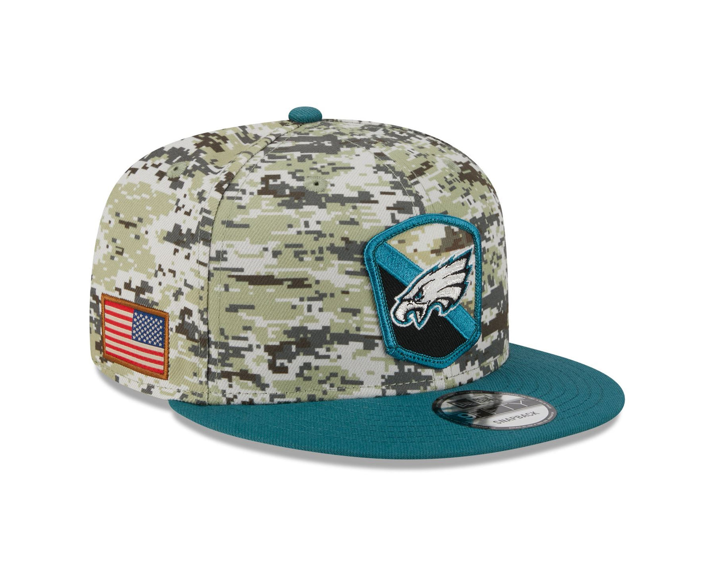 New Era Mens NFL Salute To Service Snapback 9Fifty Cap ~ 'Philadelphia Eagles' camo