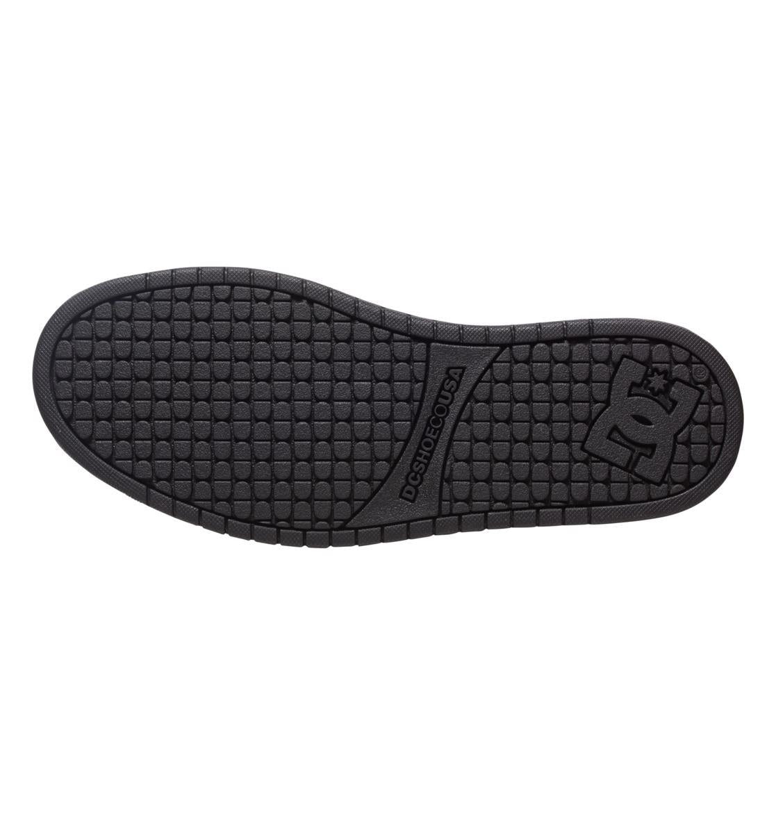 DC Shoes Men’s Leather Court Graffic Sneaker Colour Black/White
