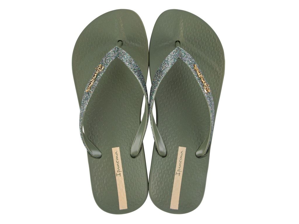 Ipanema Womens Flip Flip Glitter Lolita Green