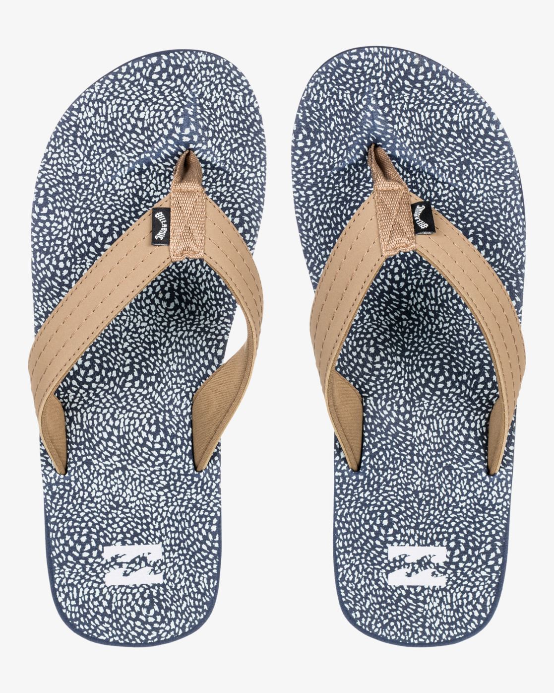 Billabong Sandals Mens Open Toe All Day Theme Indigo Blue