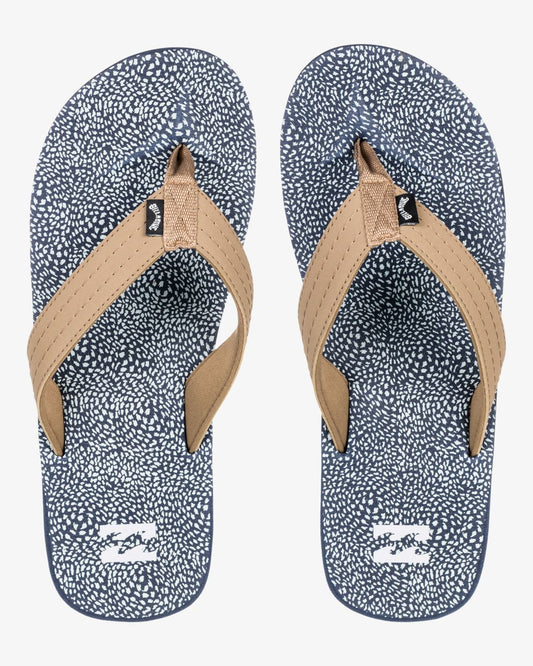 Billabong Sandals Mens Open Toe All Day Theme Indigo Blue