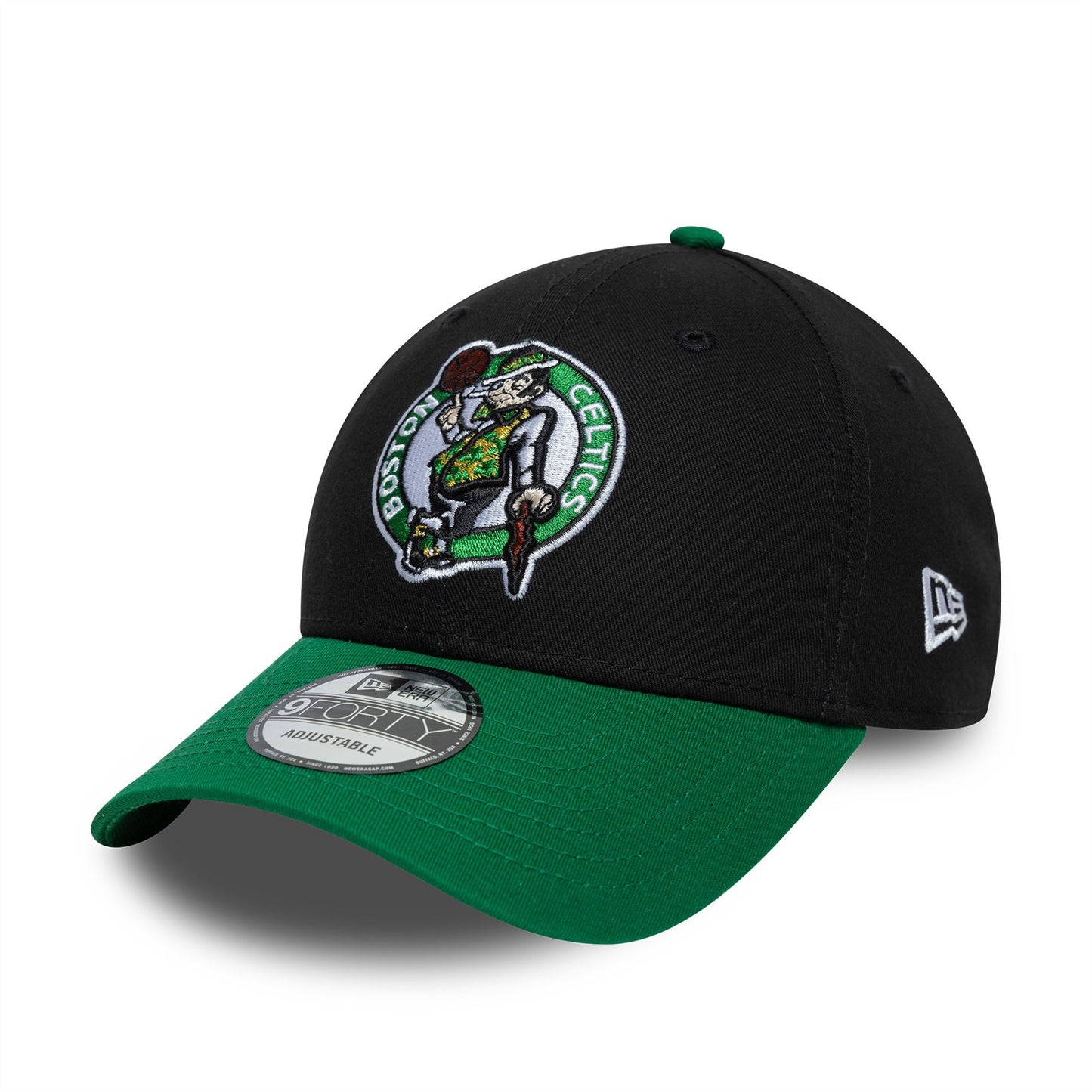 Boston Celtics NBA Side Patch Black 9FORTY Strapback Cap