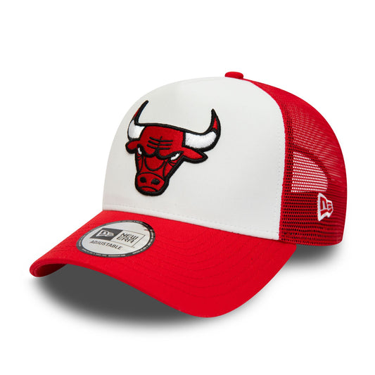 New Era Mens Team Colour Adjustable Trucker  Cap ~ Chicago Bulls red