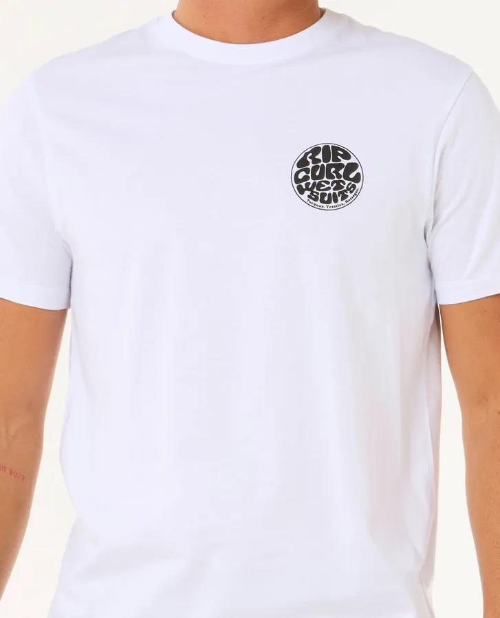 Rip Curl Wettie Icon SS Mens T-Shirt White