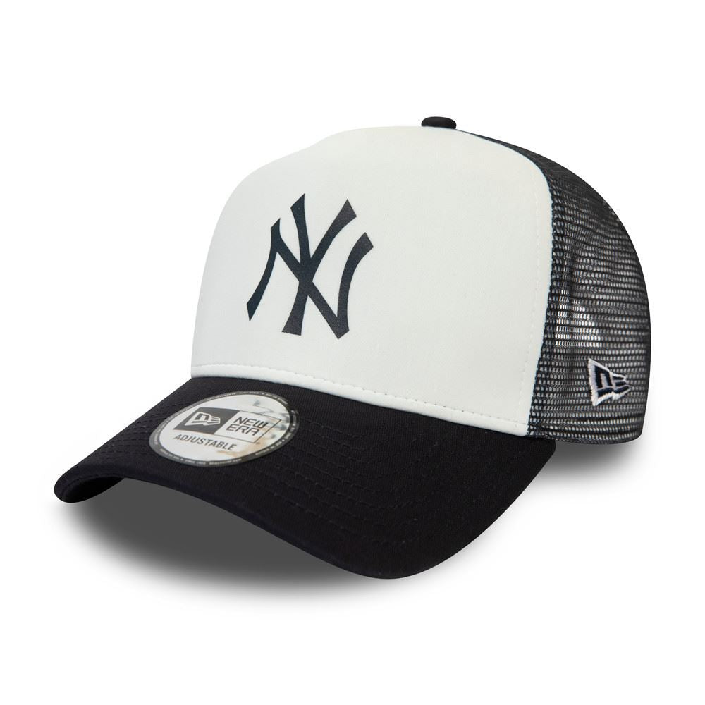 New Era Men's Team Colour Block Trucker Cap ~ New York Yankees white