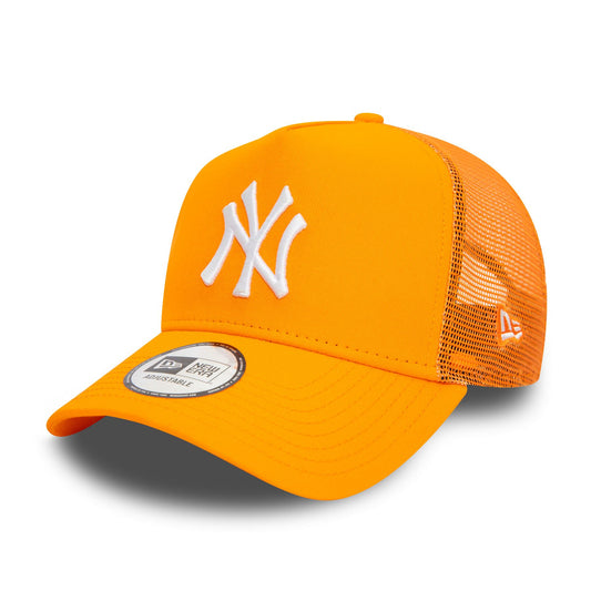 New Era Mens League Essential Trucker Cap ~ New York Yankees orange