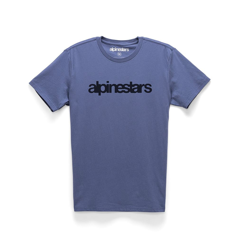 Alpinestars Men's T-Shirt ~ Heritage Word blue